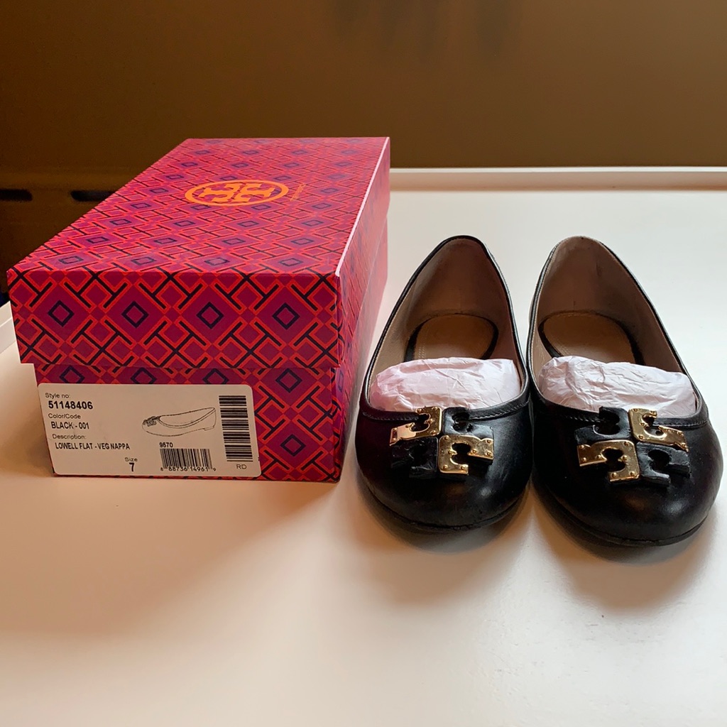 Tory Burch Lowell Flat Black
